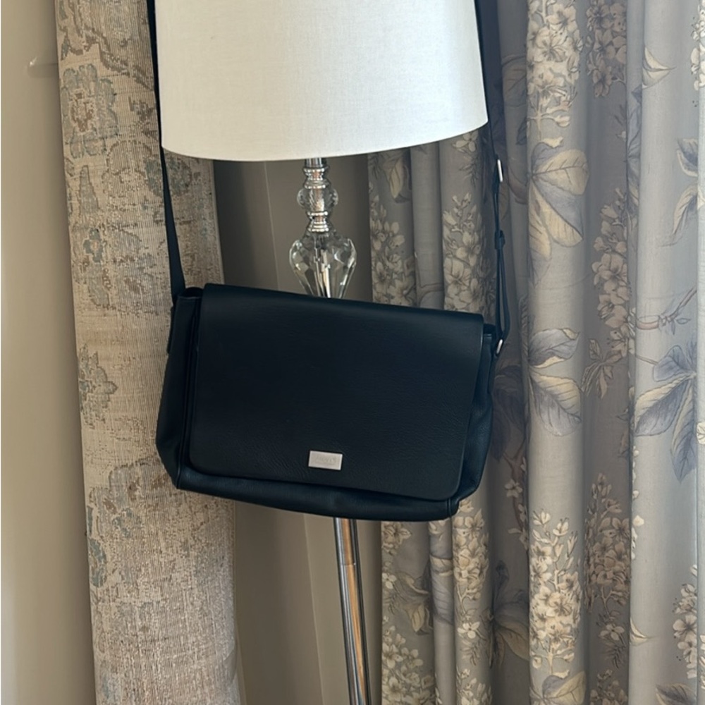 Armani leather unisex bag